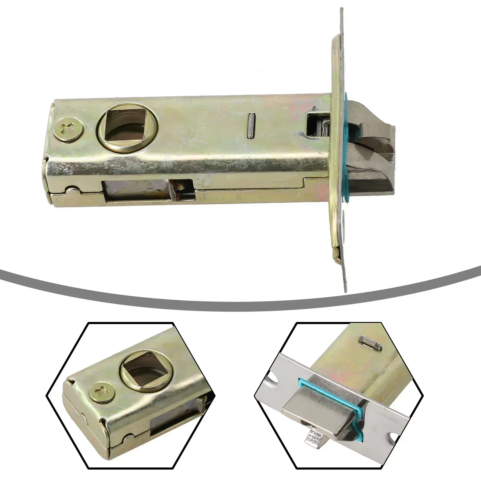 Door Lock Core Lock Tong Tubular Latch Internal Bolt Catch Lock Tongue Lockcase Fitting Bathroom Insert Core Hardware