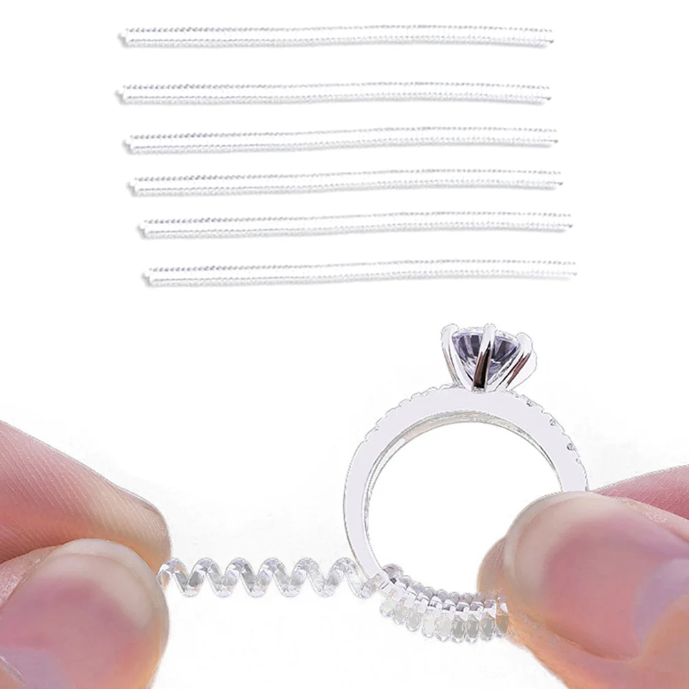

6 Pcs Ring Adjuster Invisible Size Guard Sizer Reducer Small Device Women's Miss