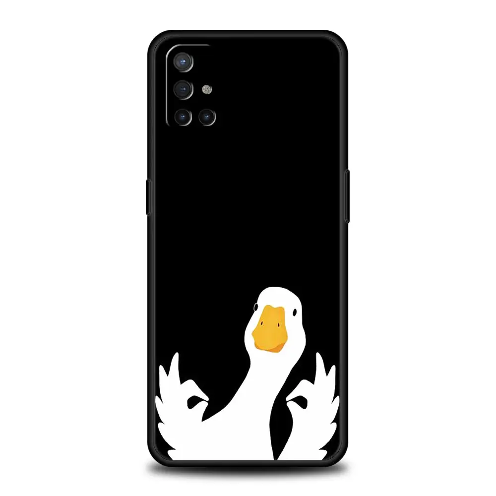 Soft Silicone Phone Case with Duck Art Design