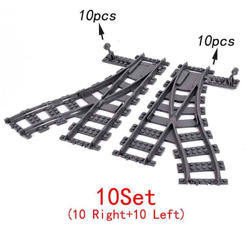 High-Tech Creative City Train Station Building Blocks Toy Set