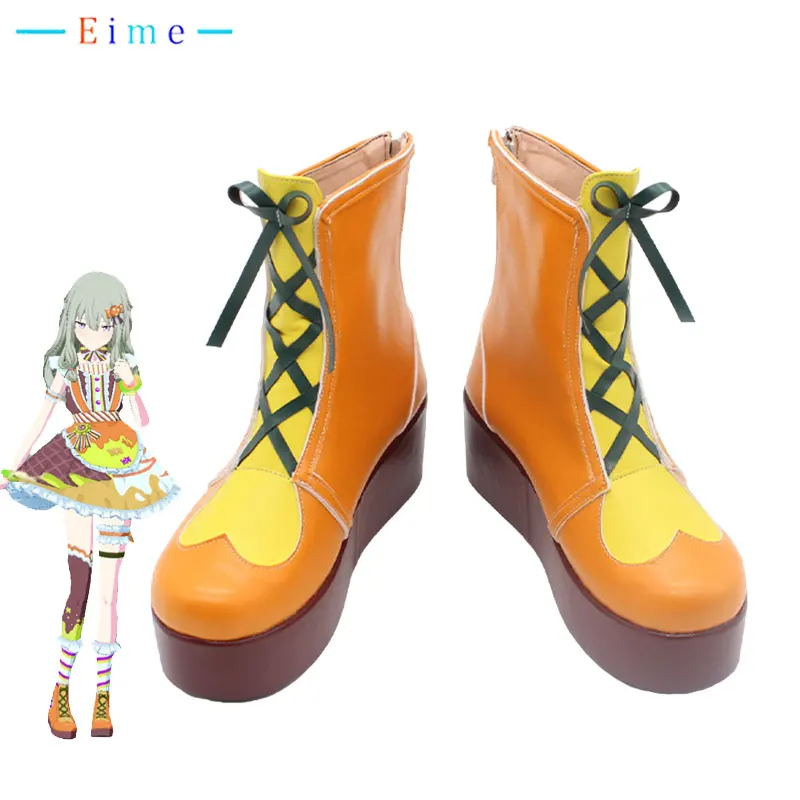 

PJSK Kusanagi Nene Cosplay Shoes Game Project Sekai Colorful Stage Cosplay Prop PU Shoes Halloween Party Boots Custom Made