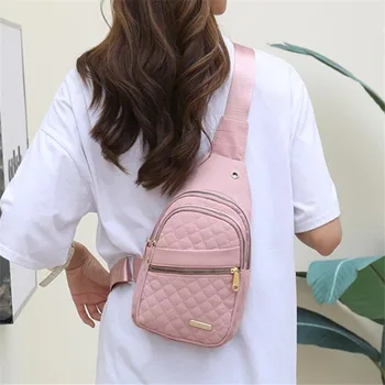 حقيبة صدر مبطنة خفيفة الوزن ومريحة، مثالية للاستخدام اليومي، والنزهات غير الرسمية ومحفظة كتف نسائية للسفر 6