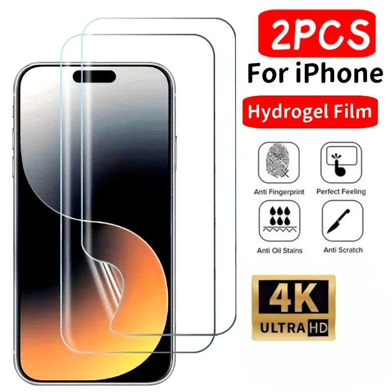 Ultra HD Hydrogel Screen Protector - 2Pcs Pack