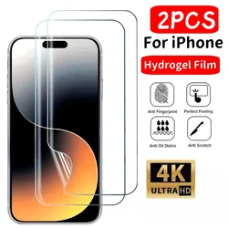 Ultra HD Hydrogel Screen Protector - 2Pcs Pack - Hydrogel Film (iPhone 15)