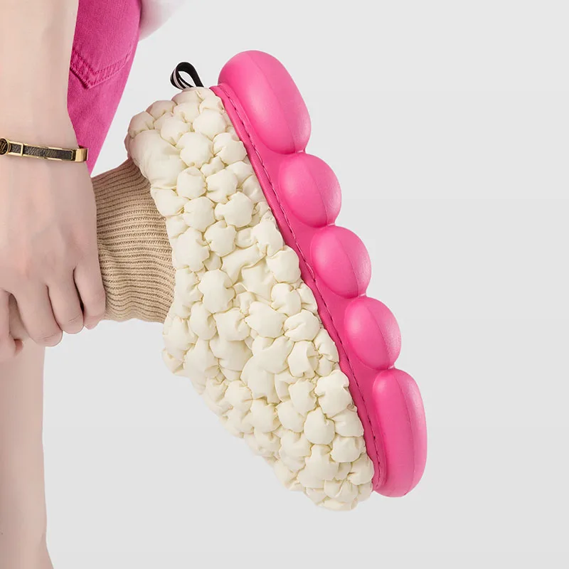 Comwarm Winter Frauen Hausschuhe neue Mode Paar nach Hause Plüsch Hausschuhe warme Baumwolle Schuhe versand kostenfrei Marke Herren Hausschuhe – Detail 3