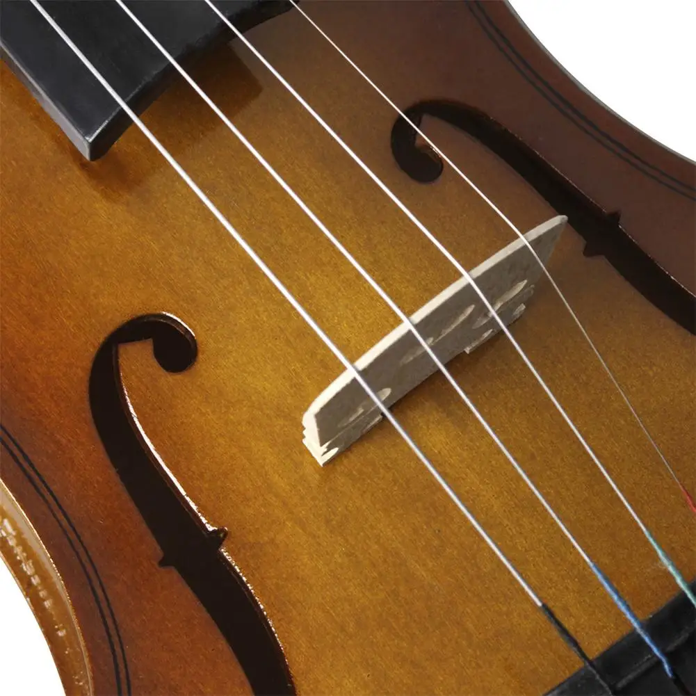 Acoustic Violin With Bow Rosin Carrying Box Solid Wood Basswood Violin For Orchestra Concert Band Beginner