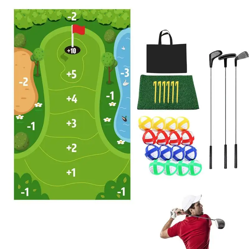 

Chip N Stick Golf Game Sticky Golf Games For Adults Indoor Washable Golf Sets For Men Toddler Golf Set Fun And Easy To Play