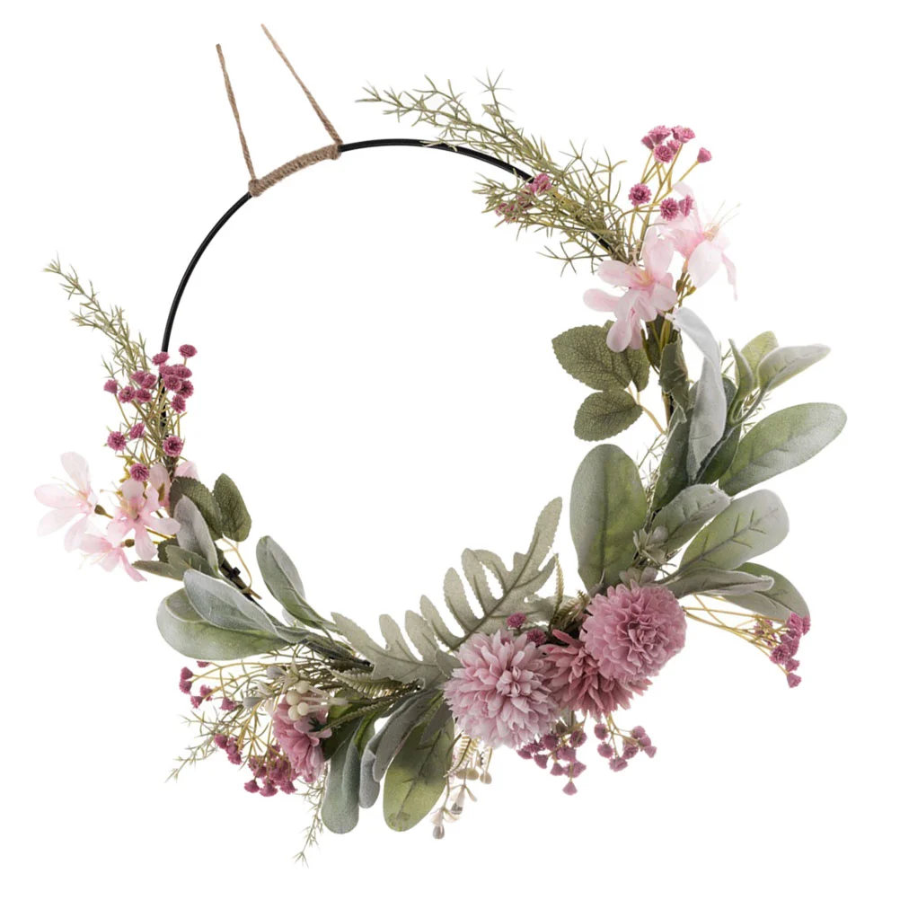 

Wreath Door Decor Front Wreaths Hanging Floral Home Artificial Spring Valentines Summer Flower Easter Outside Christmas for the