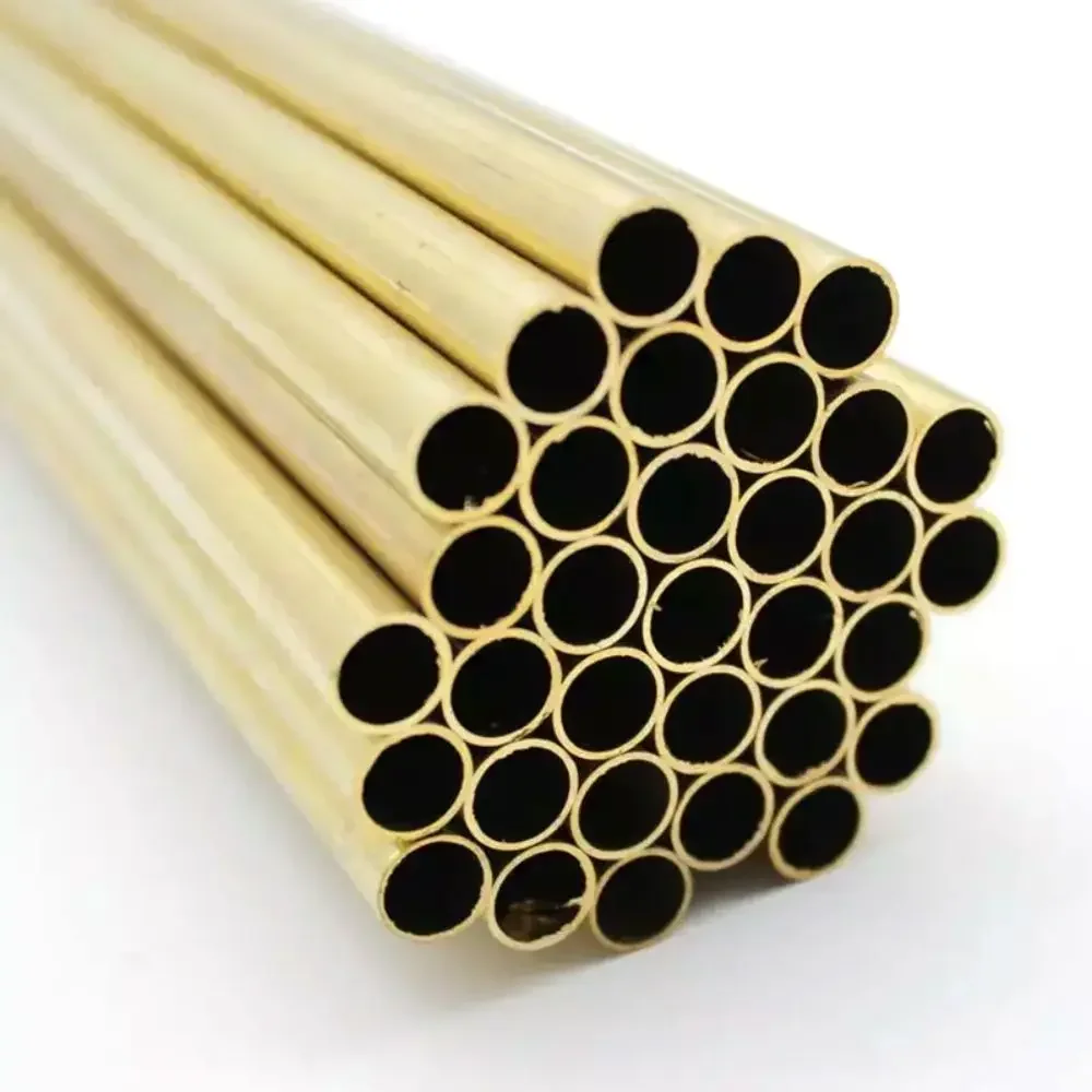 uxcell Brass Tube, 2mm 3mm 4mm 5mm 6mm 7mm 8mm 10mm OD x 0.5mm Wall  Thickness 300mm Length Seamless Round Pipe Tubing, Pack of 8