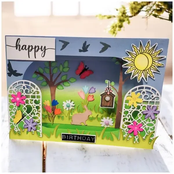 StampsVersatile Gift Bag Forest Landscape Woodland Metal Cutting Dies Silicone Scrapbooking Stencil Photo Album Card DIY Paper