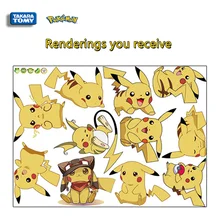 

Japanese anime Pokemon Pikachu luggage stickers notebook motorcycle wall stickers guitar stickers DIY waterproof stickers