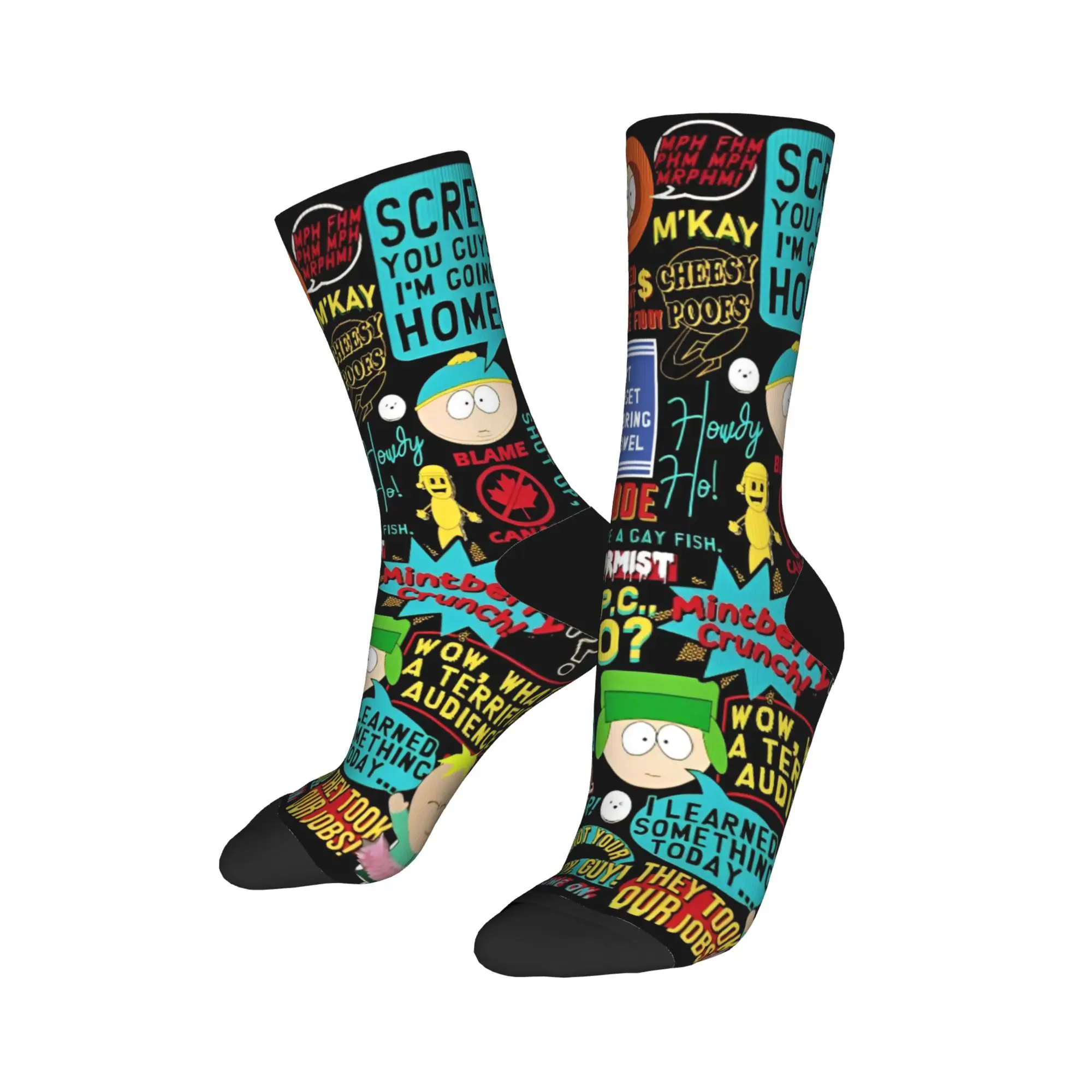 Cozy & Comical Unisex Winter Socks - Anti-Slip Gift Edition