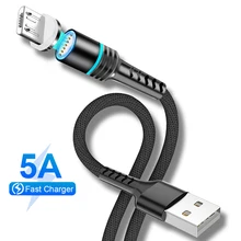 

Magnetic Micro USB Cable For iPhone Samsung Type-C 5A Fast Charging Magnet Cable Charger Adapter USB Type C Mobile Phone Cables