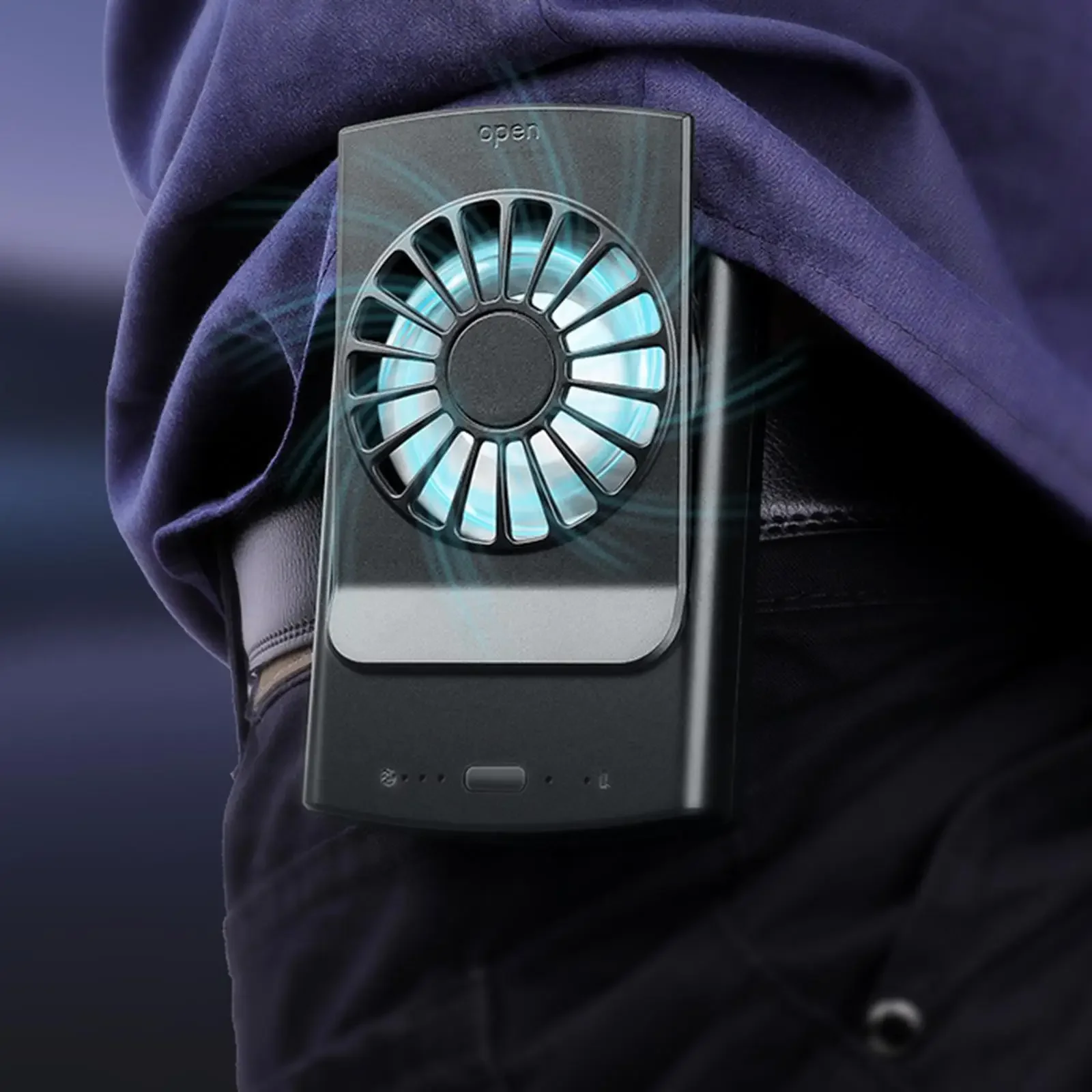 Waist Clip Fan Strong Airflow Long Service Life Practical Clip on Fan Portable Fan for Riding Outdoor Works Summer Fishing Home S144017a3dc6d4e32bd8742702765b989d