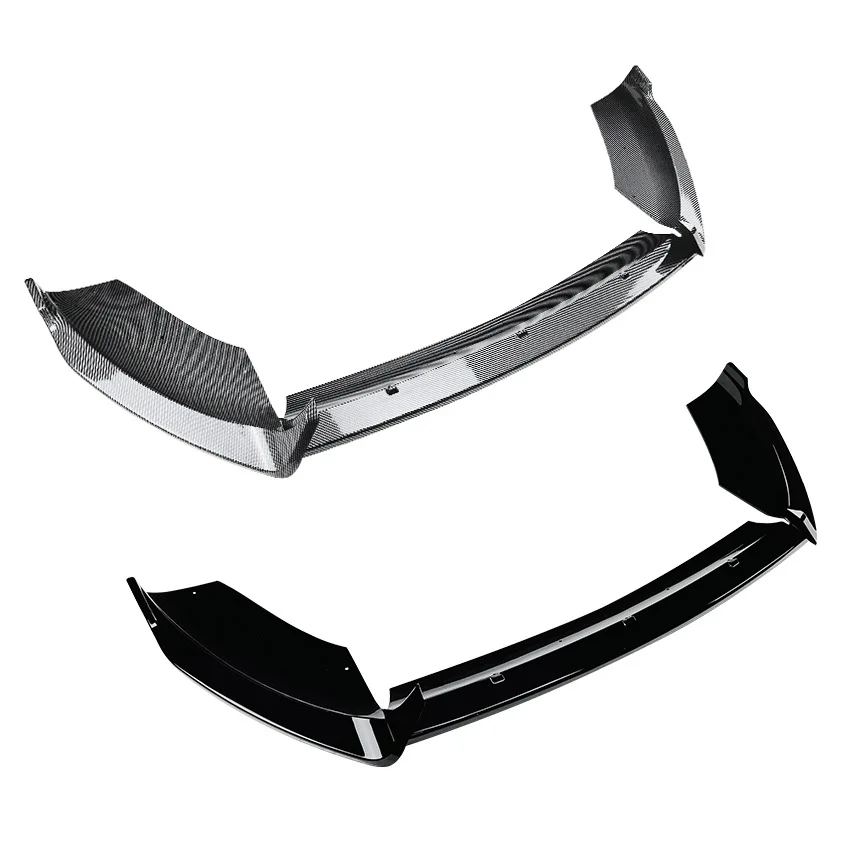 Car Front Bumper Splitter Lip Spoiler Diffuser Guard Body Kits Cover For Ford Fiesta MK6 ST 2012-2017 Gloss Black ABS B-Max B232