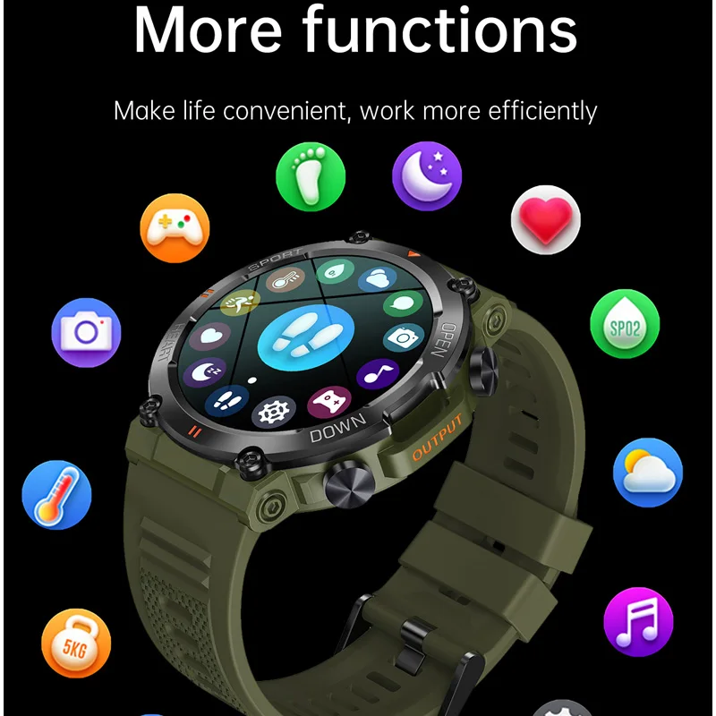 K56 Pro Ʈ ġ   ȭ  ƮĿ,   ð, 1.39 ġ 360*360 HD ȭ, ߿ Ʈġ, 400mAh, ǰ