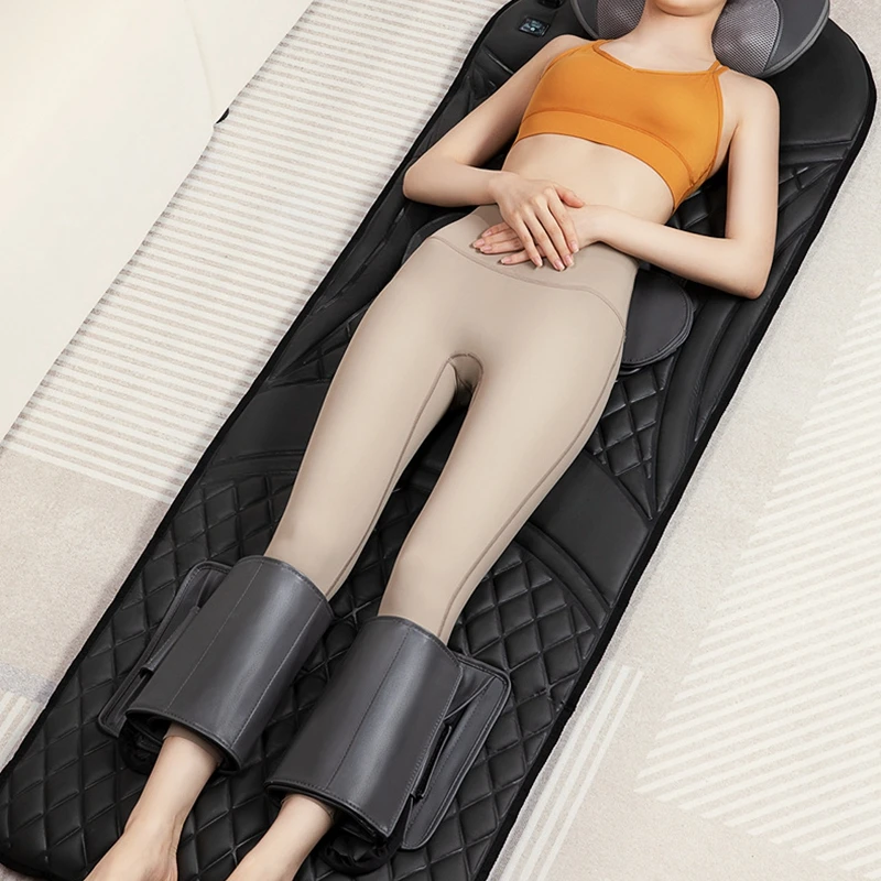 

Electric Full Body Massage Mattress Heating Airbag Traction Kneading Hot Compress Neck Waist Leg Movable Chair Cushion Massager