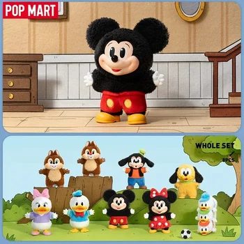 POP MART Mickey Family Cute Together Keychain Series Blind Box Mystery Box Guess Bag Toy Doll Cute Anime Figure Desktop Ornament 1