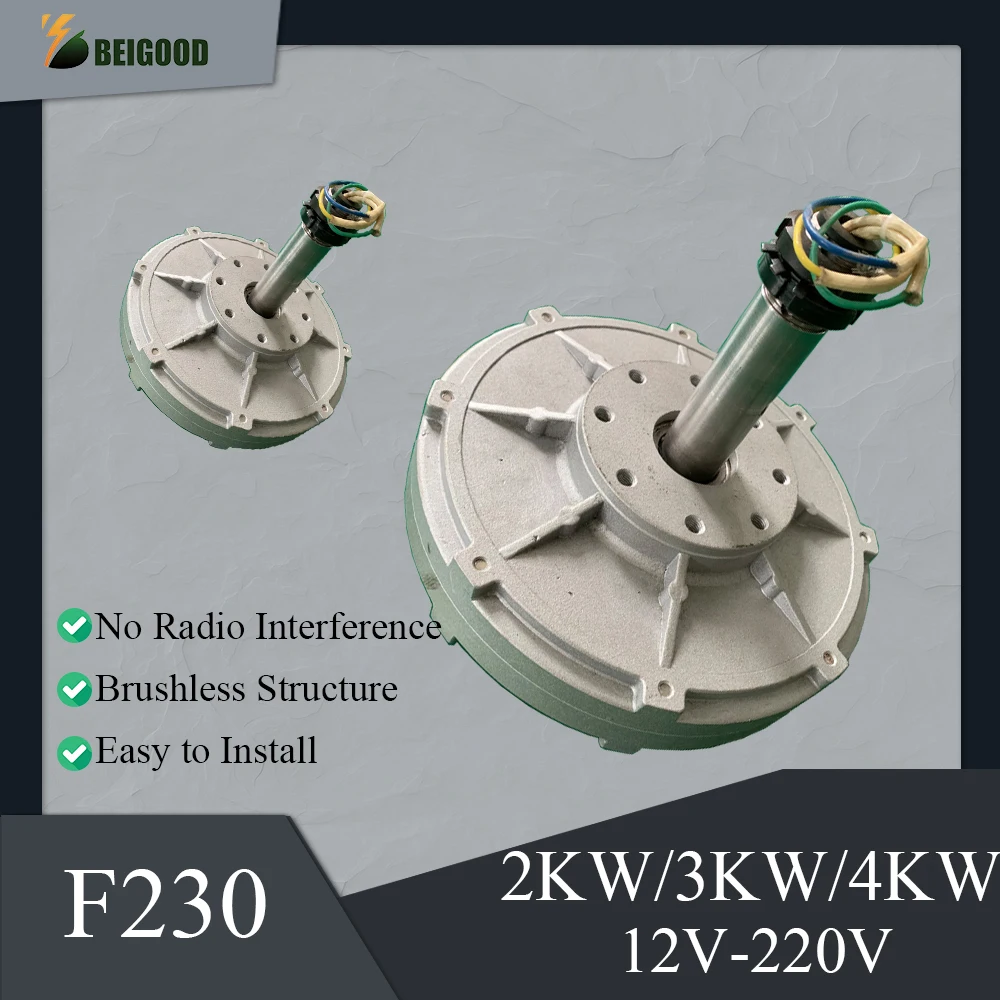 

BEIGOOD Low Speed 2000W 3000W 4000W 12V-220V Permanent Magnet Generator AC Alternators Use For Wind Turbine Water Turbine