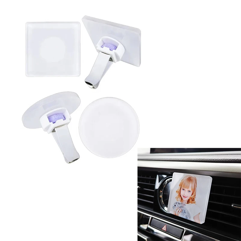 Car Air Vent Clip com Inserção Unscented Sublimação Acrílica Pack 10 Pcs