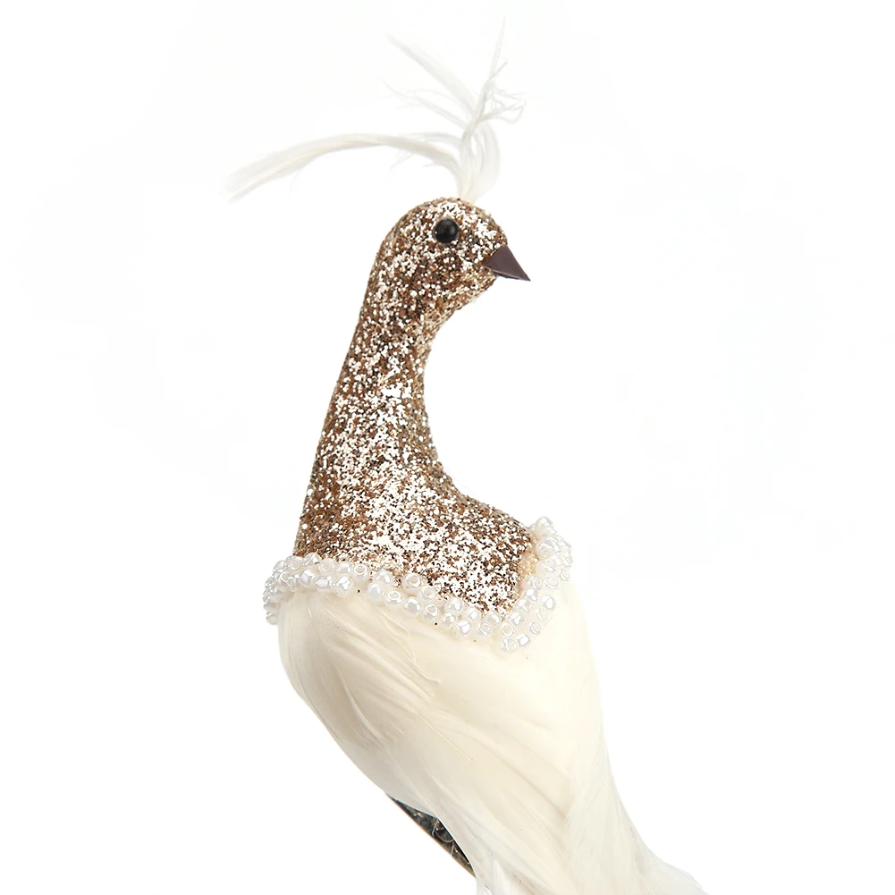 Artificial Simulation Feathers Peafowl Bird Model Garden Decoration Ornaments