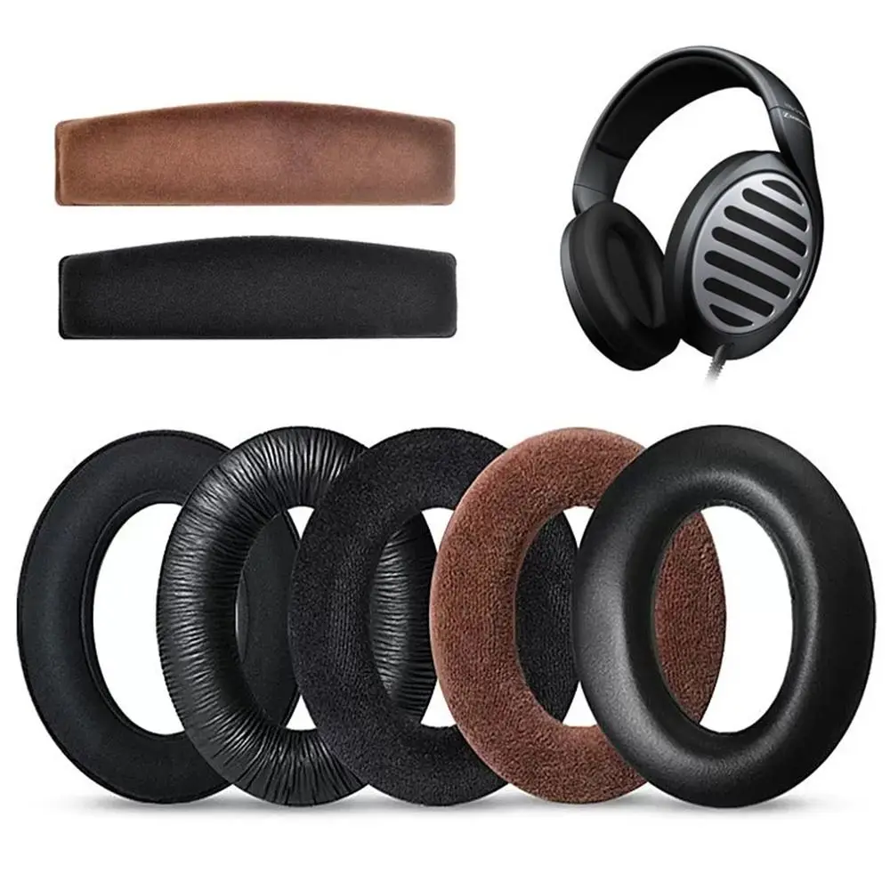 

Сменные амбушюры для наушников Sennheiser HD 515 518 555 595 558, Кожаная подушка, бархатный чехол для наушников