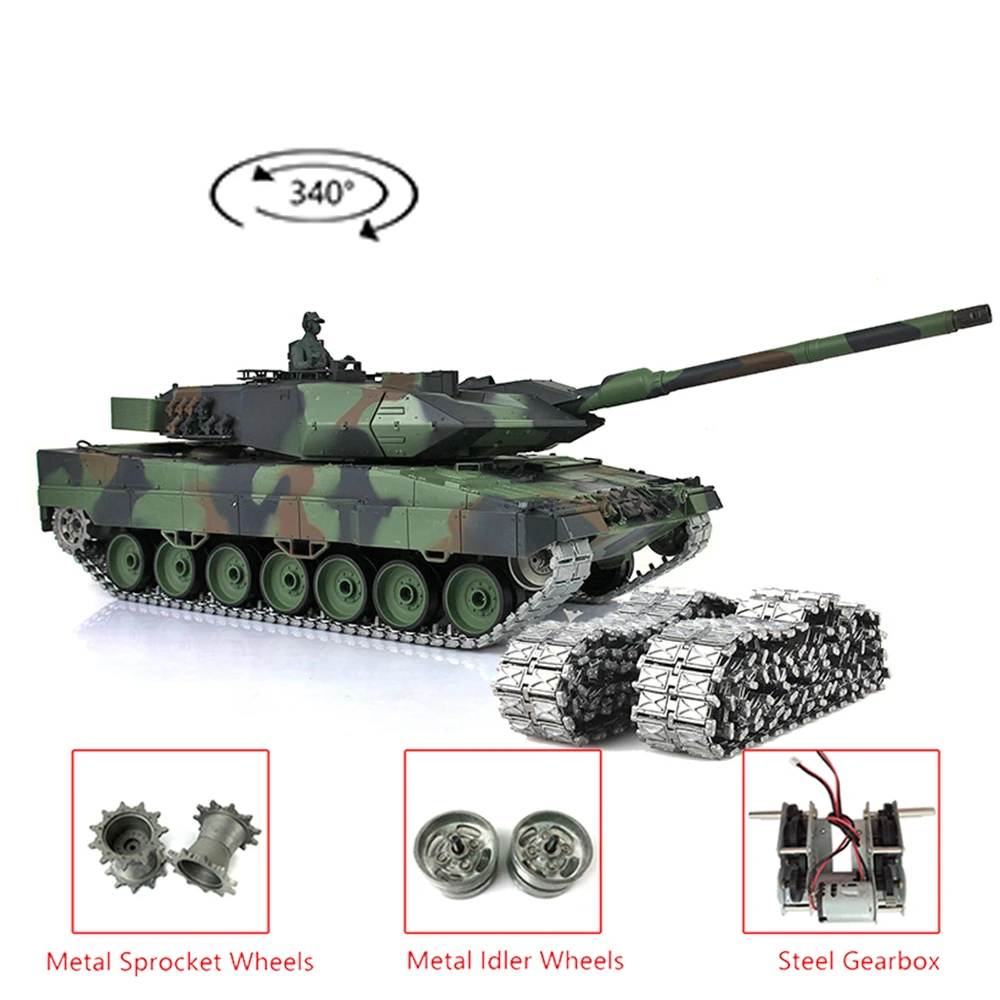 Heng Gecontroleerde Speelgoed 1/16 7.0 Verbeterde Leopard2A6 Rc Leger Tank 3889 Tracks W/Metalen Koppelingen Gecontroleerde Speelgoed TH17585 SMT7| AliExpress