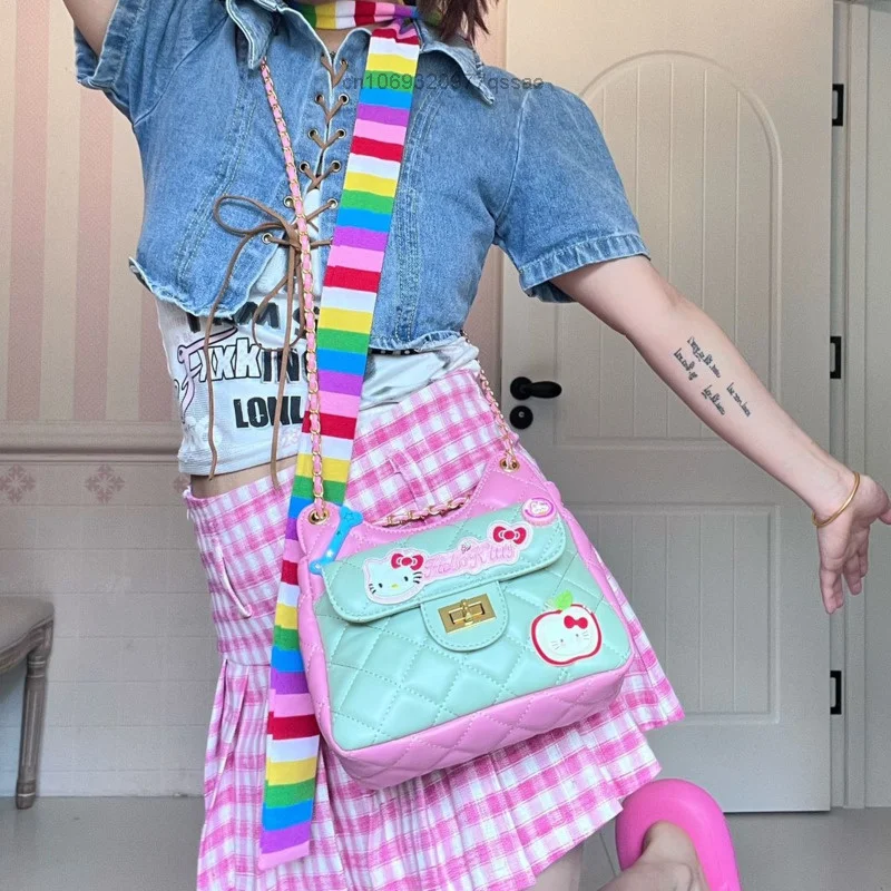 Hello Kitty Gingham Crossbody Bag