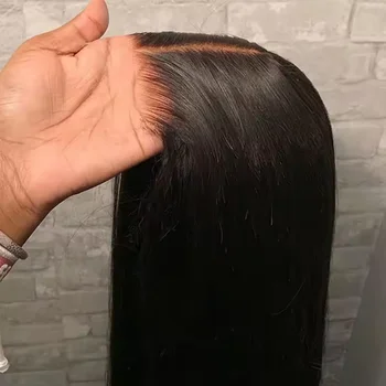 250 Density 40 42 Inch Bone Straight Hd Transparent 13x6 Lace Frontal Wig Brazilian 13x4 Hd Lace Front Human Hair Wigs For Women 1