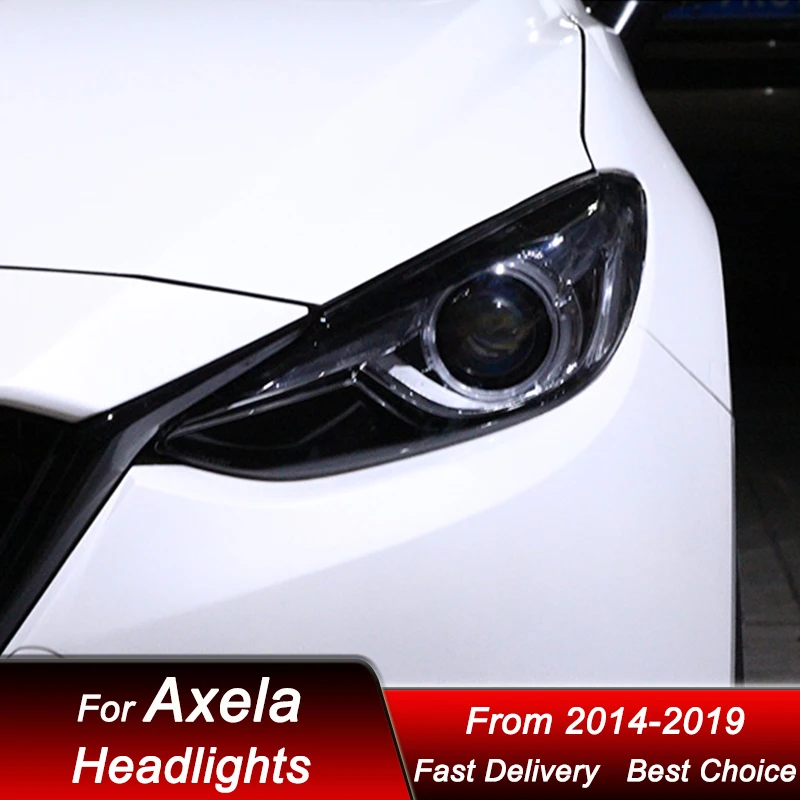 Mazda 3,alexa 2014-2019用の車のヘッドライト,ヘッドライト