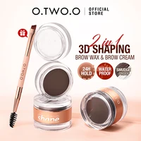 O.TWO.O Eyebrow Pomade Brow Gel Wax 2 IN 1 Waterproof Long Lasting Creamy Texture Eye Brow Tint Enhancers Cosmetics Makeup 6