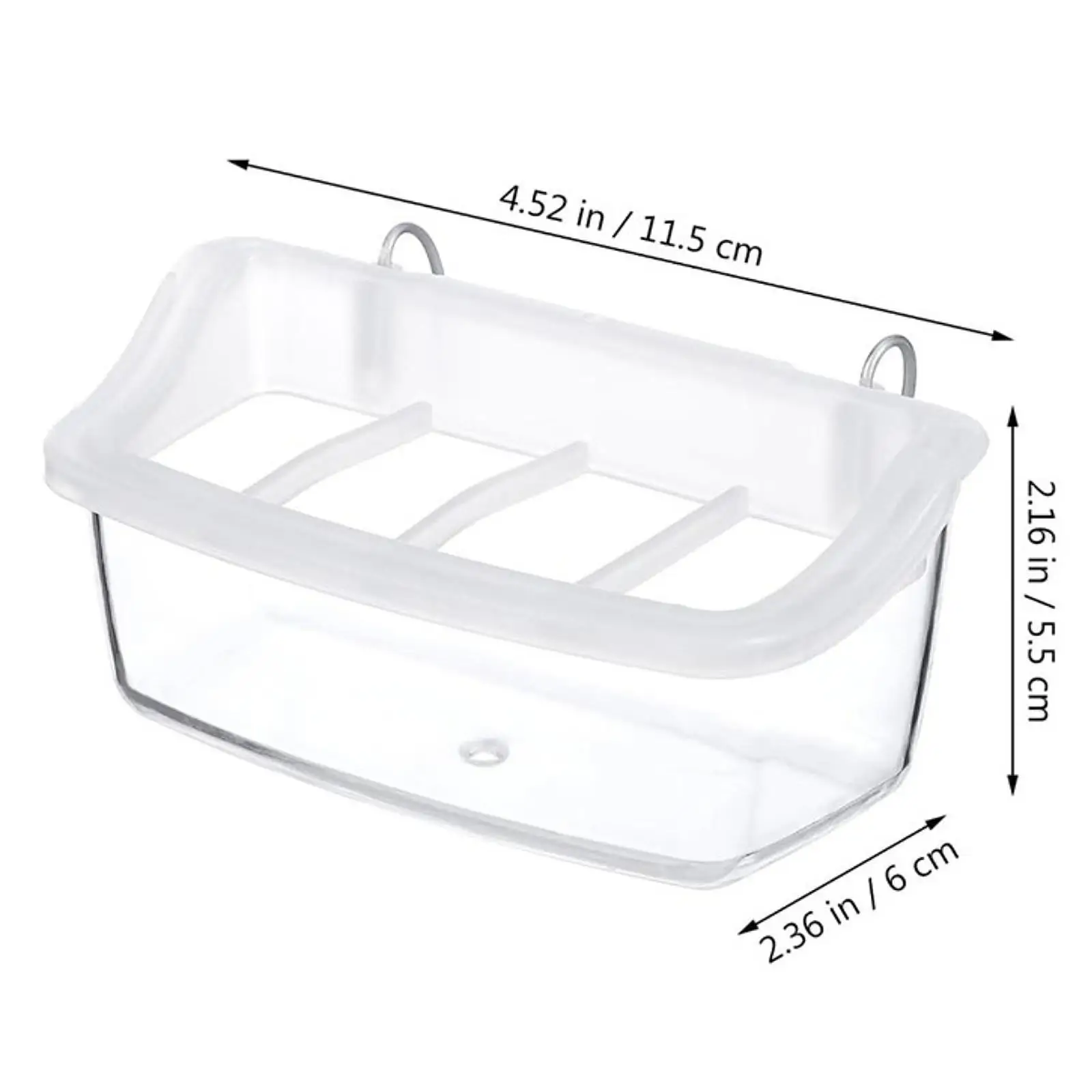 Parrot Feeder for Cage Clear Accessories Washable 360 Degree Visibility Outdoor Easy to Install Bird Food Bowl Feeding Dish