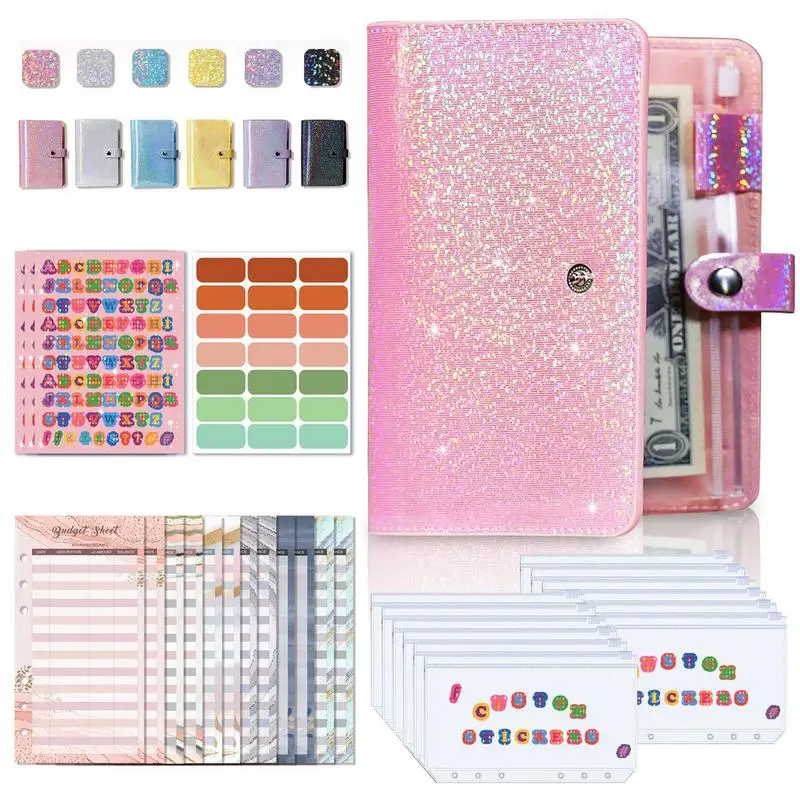 

A6 Gypsophila Binder Notebook Cover DIY Diary Agenda Planner Paper Cover School Stationery Office Supplies