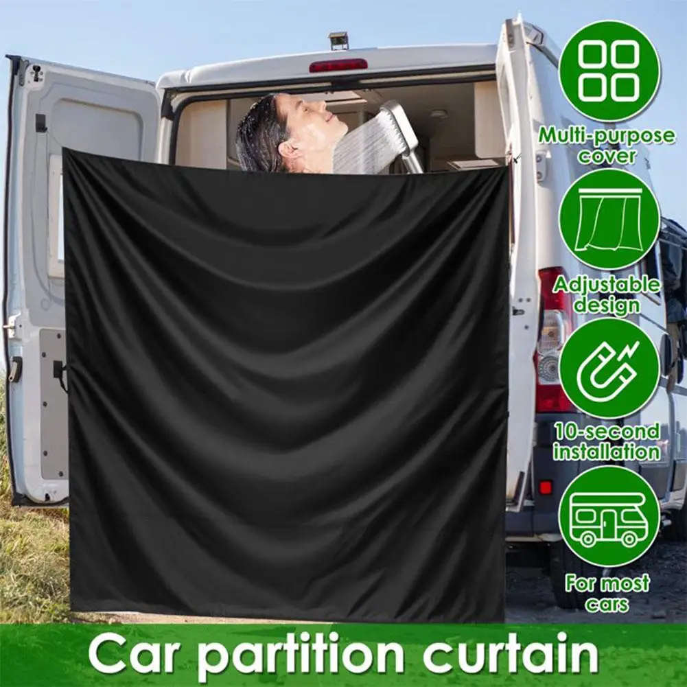 Oxford Cloth Privacy Shade Curtain for Vehicles - Rear Door and Divider Coverage