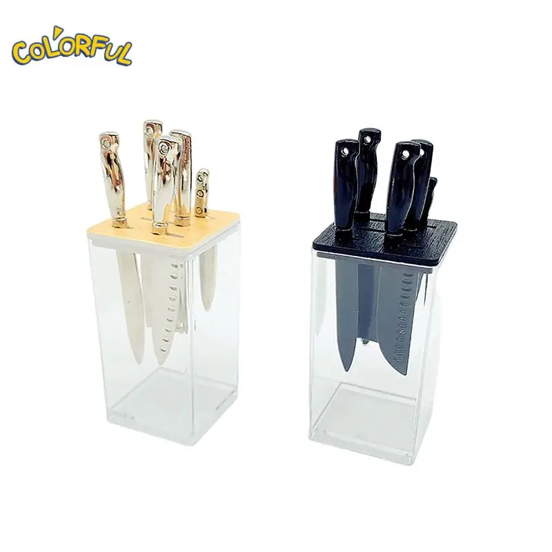 Kitchen Toys 1/12 Dollhouse Knife Rest Model Cooking Utensils Mini Knives Set Toys Dollhouse Dolls House Kitchen Accessories play kitchen kitchen toys,pretend kitchen toys,doll house toys