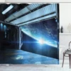 Factory Han Solo in Carbonite Fabric Shower Curtain Soft Polyester Gray Bathroom Curtain Set Accessory for Home Decor with Hooks 6