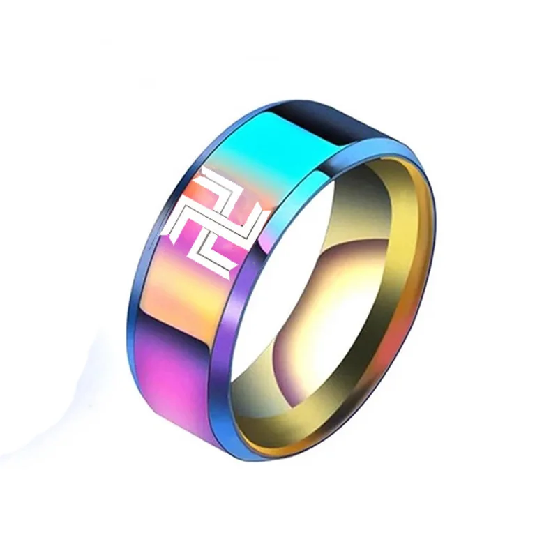 Multicolor Anime Tokyo Revengers Rings stainless steel ring finger ring Sano Manjiro Ryuguji Ken Baji Keisuke Draken Manji Gang Cosplay Steel Ring