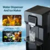 2 in 1 Water Cooler, Cold Water Supply with 18LBS Daily Ice Making, Bottom Loading Compatible with 3 or 5 Gallon Bottles, Ideal 6