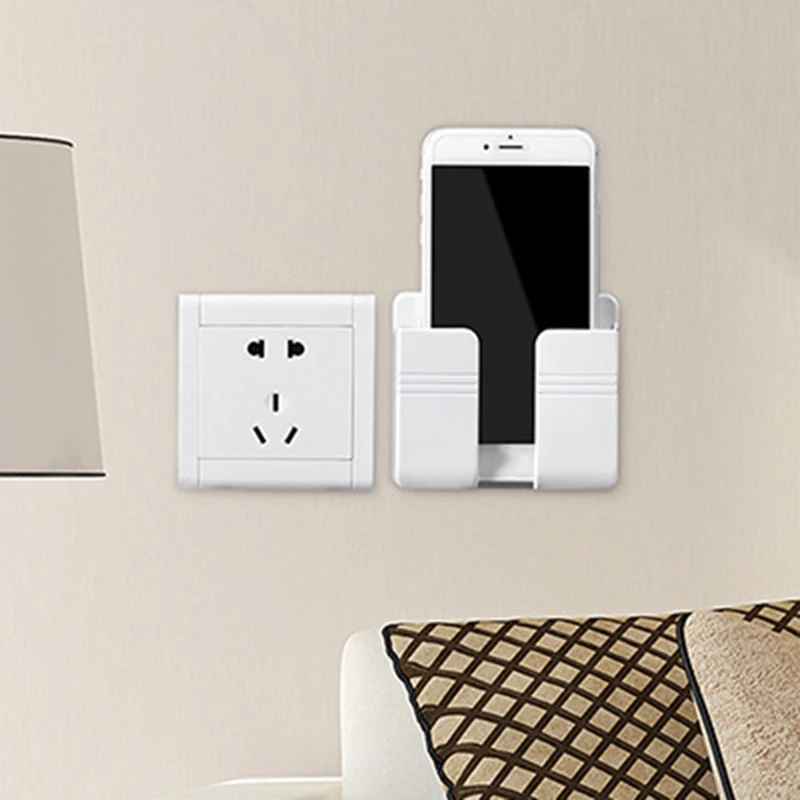 Y1UB Rack Shelf Wall Mounted Charging Holder Multifunction Bracket Self Adhesive Universal Stand