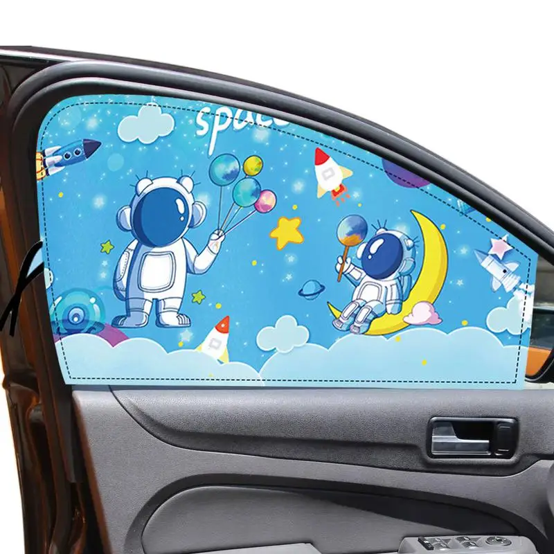 

Автомобильные магнитные солнцезащитные очки, милые автомобильные фотообои для прохлады и конфиденциальности, забавные красочные узоры