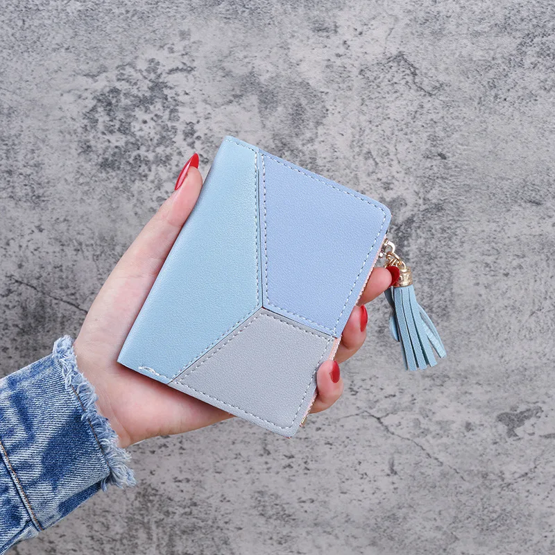 Fashion Candy Colors Women Wallets Short Polka Dots Leather Zipper Small  Wallet Purse Cards Holder Women's Purse Coin Bags - Wallets - AliExpress