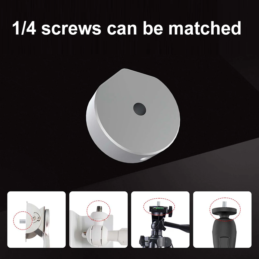For StarLink Mini 1/4 Screw Round Mount Adapter Aluminum Alloy Tripod 1/4 Screw Adapter Bracket Pipe 1/4 Screw Adapter