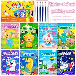 Children's Watercolor Painting Set: 24 - Piece Art Kit with Fun Themes - A set of 24 books