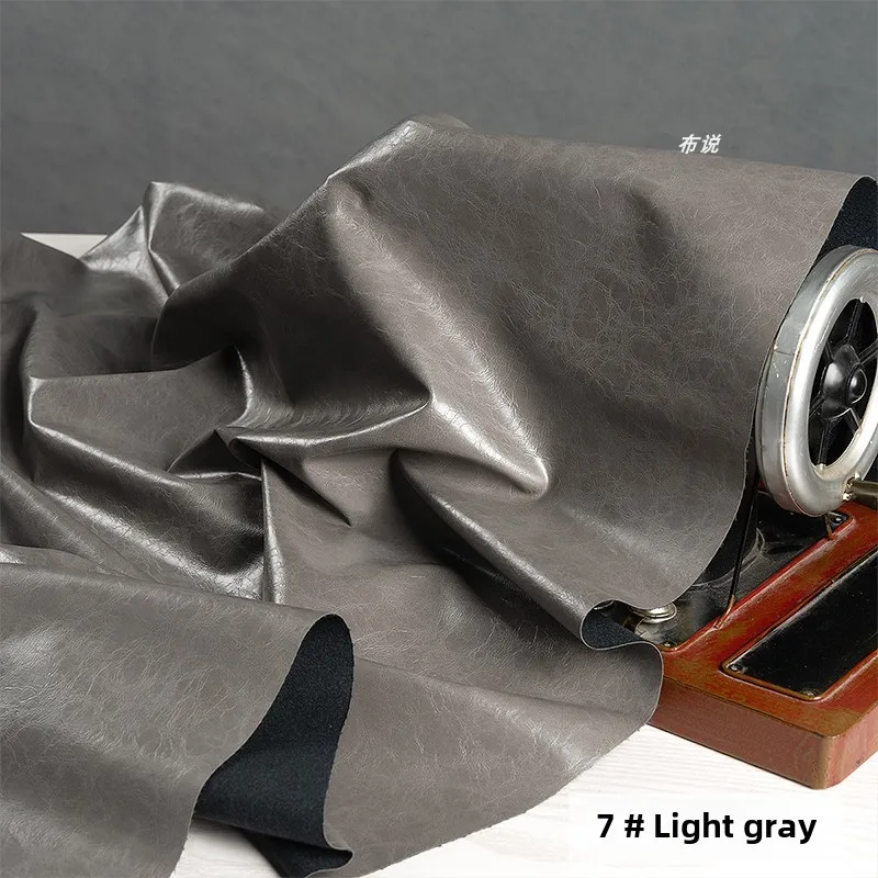 PU Leather Fabric Soft Clothing Designer Fabric Apparel Sewing Cloth for 50x138cm Diy Material