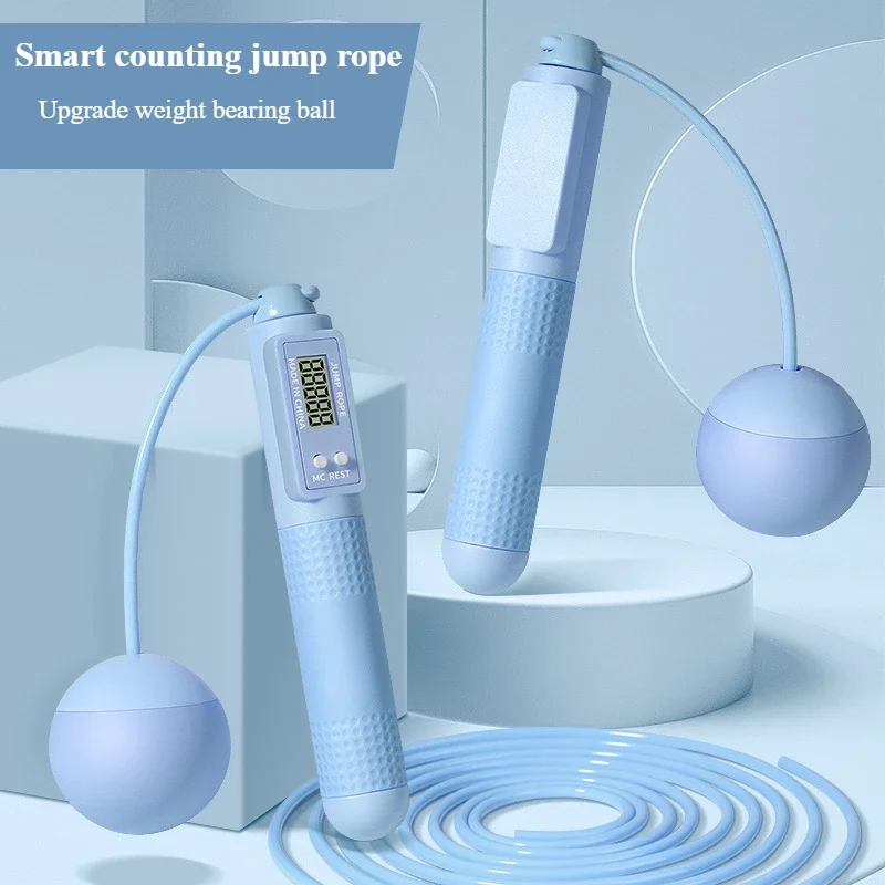 Wireless Counting Skip Rope Non-slip Handle Silicone Electronic Skip Rope Adult Children Outdoor Family Fitness No Tangles