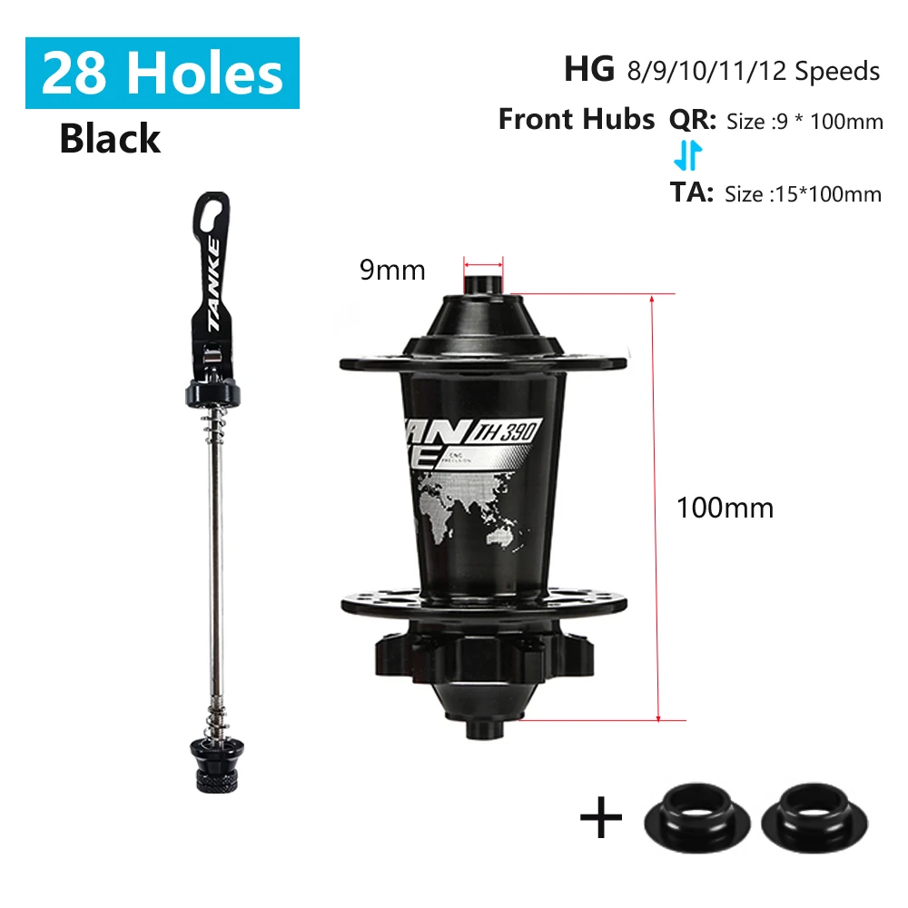Premium TANKE MTB Mountain Bike Hub with 6 Bearings and Disc Brake Compatibility