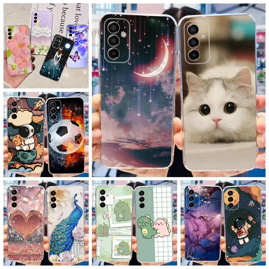 Per Samsung Galaxy A14 A24 A34 A54 Custodia Cute Fashion Custodia In Silicone Trasparente Per Samsung A54 A 14 24 34 Cover Posteriore Soft Fundas
