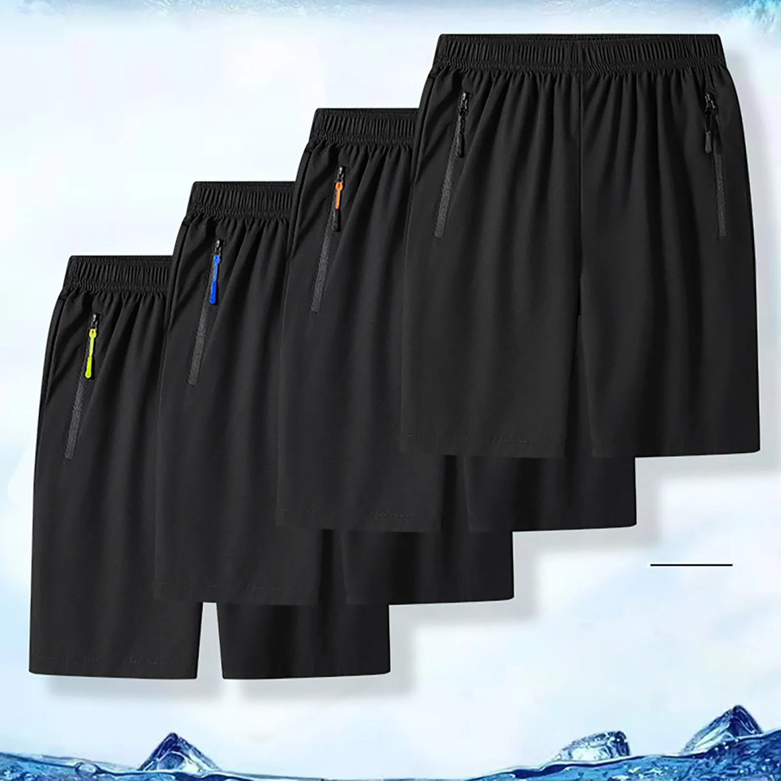 

2024 New Men's Casual Shorts Summer Running Fitness Trend Quick Drying Pants Trend Shorts Beach Shorts Bermudas Masculina