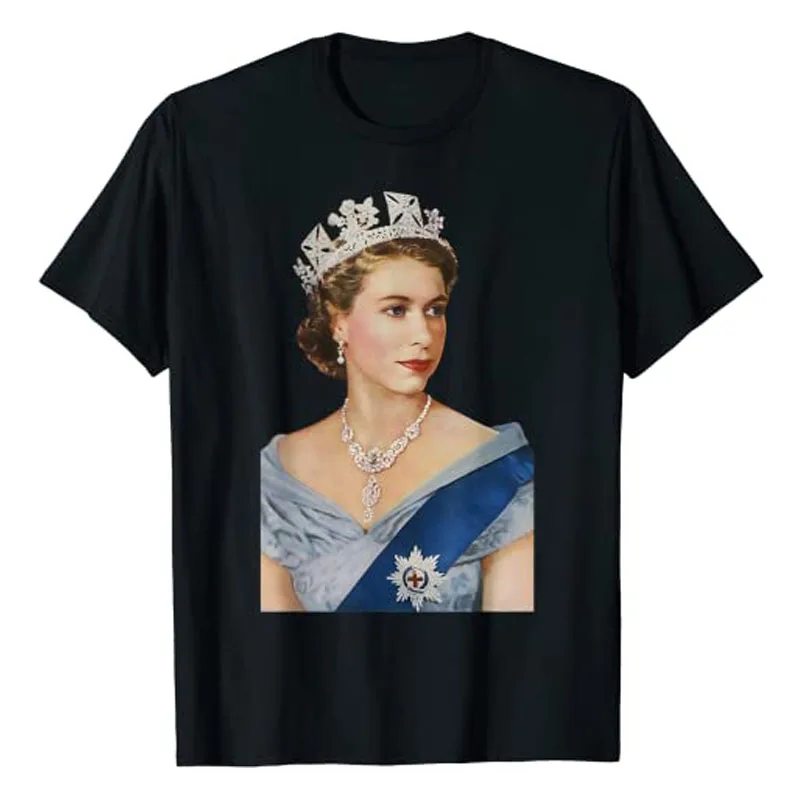 Queen-Elizabeth Ii British Crown Majesty Queen Elizabeth Ricorda T-Shirt The-Queen Of England Her Royal Altezza Apparel