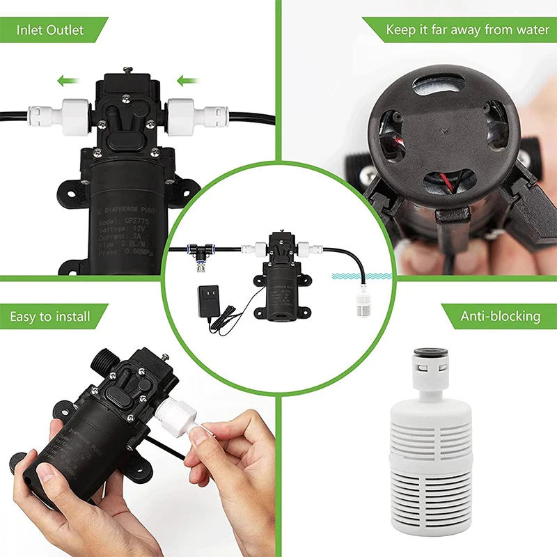 Irrigation-Garden-Agricultural-Sprayer-System-Spray-Nozzle-Garden-Watering-System-Outdoor-Cooling-Water-Mist-Maker-Fog.jpg Öntöző Kerti Mezőgazdasági Permetező Rendszer Spray Fúvóka Öntözőrendszer Kültéri Hűtővíz Köd Gyártó Ködgép - Image 4